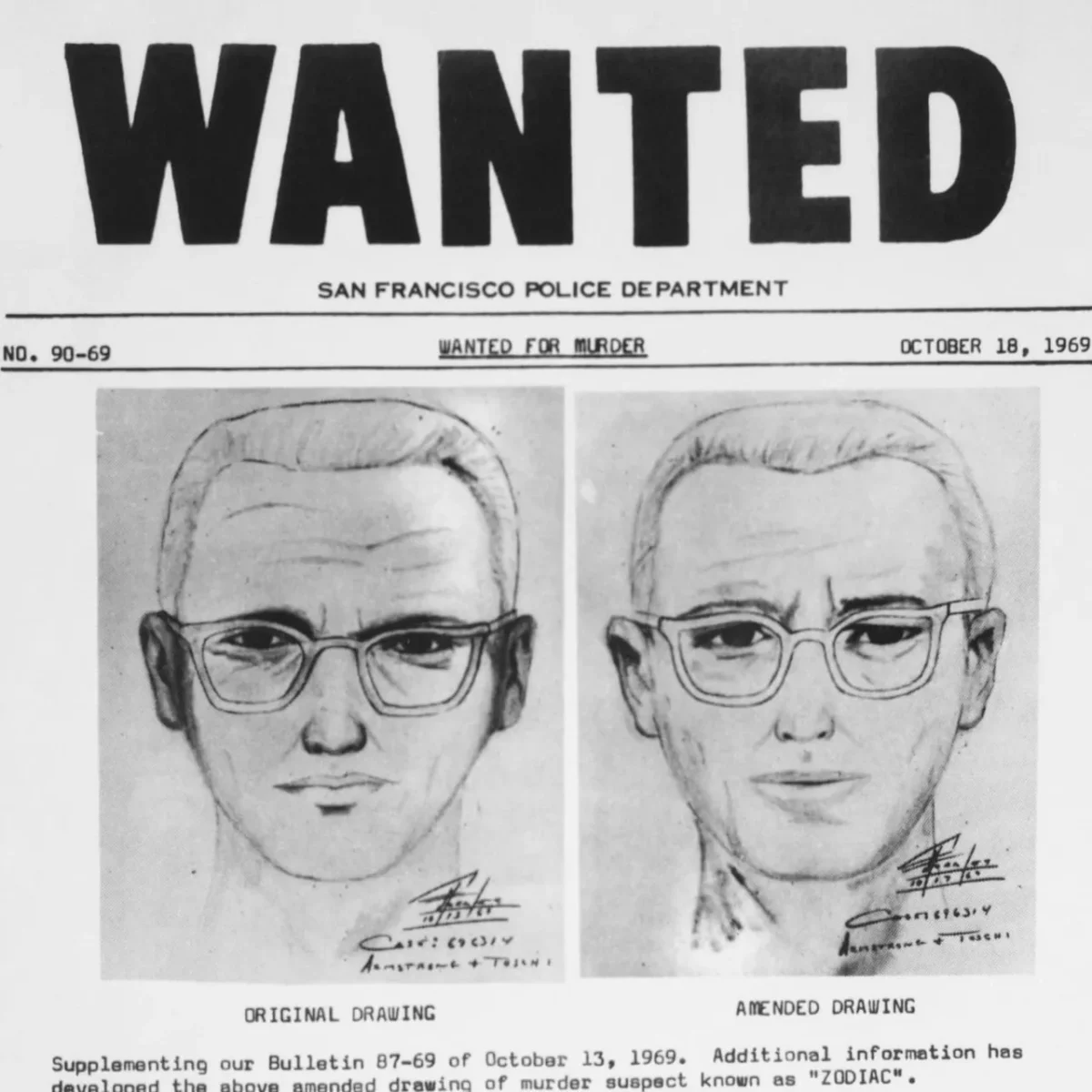 El FBI revela la identidad del Asesino del Zodiaco después de 54 años de búsqueda